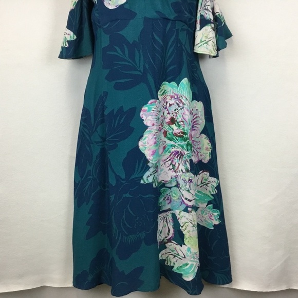 Anthropologie Maeve Elia Cold Shoulder  Dress - Picture 6 of 12